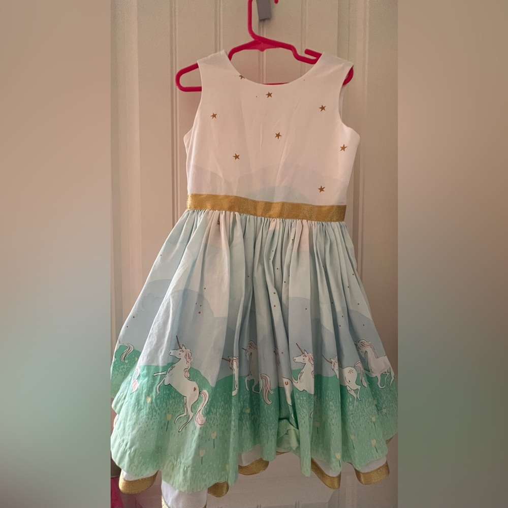 Little Loaves and Fishes size 5 Unicorn dress - Picture 3 of 6